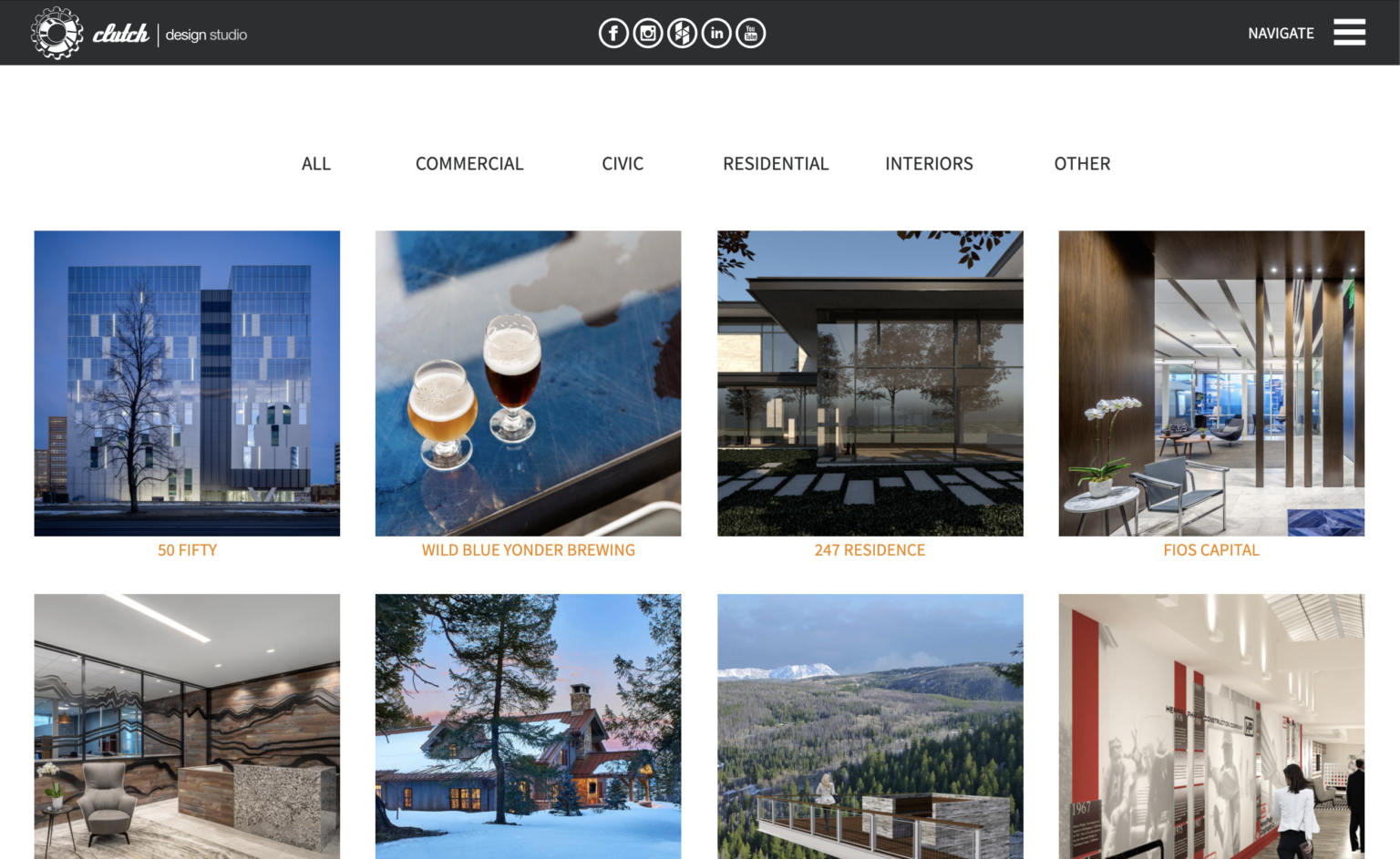 CLUTCH DESIGN STUDIO WORD & ROGER DENVER GRAPHIC DESIGN / BRANDING